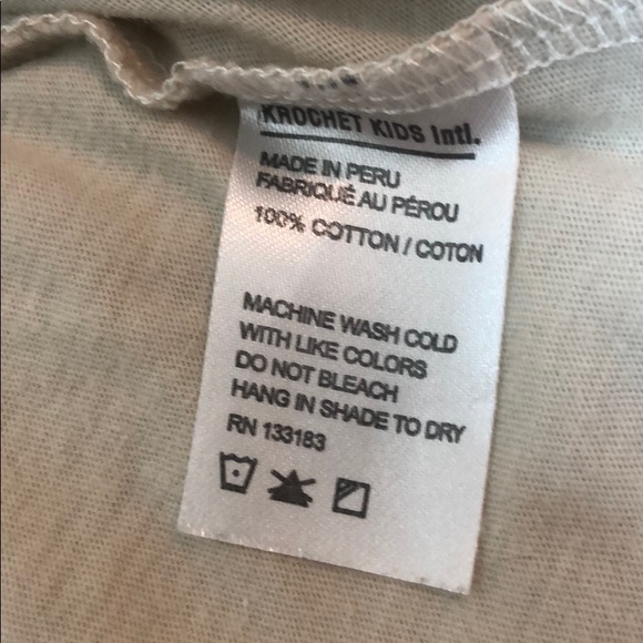 Krochet Kids Beige Knit Pocket Short Sleeve Top - Picture 5 of 7